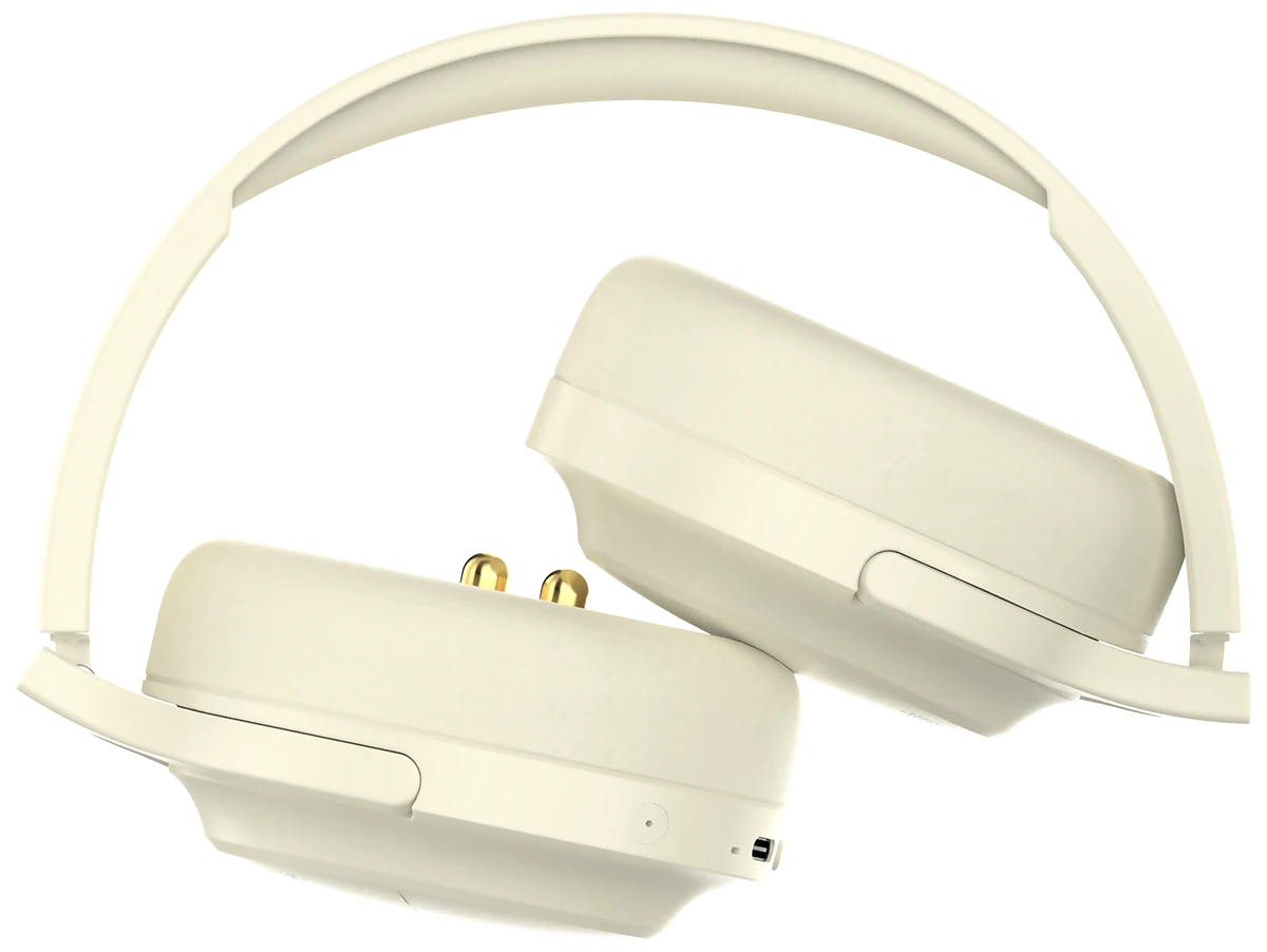 Folded white DreamPhones Deep Sleep headphones